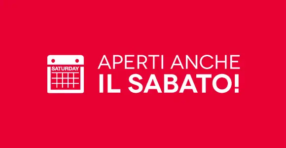 sempre aperti il sabato mattina